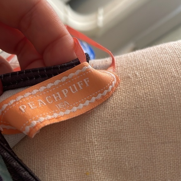 NWOT Peach Puff Abstract Body Con Dress Size Small - Picture 5 of 7